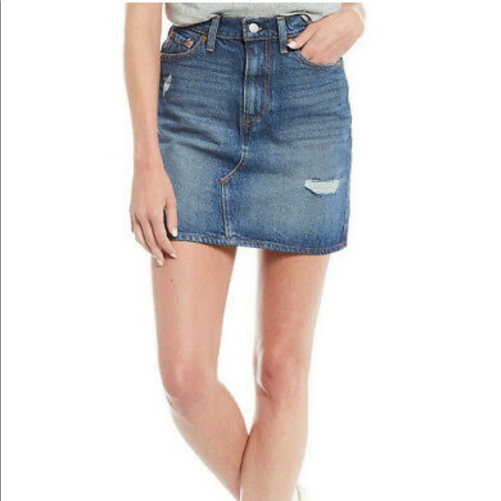 Levi Deconstructed Denim Skirt